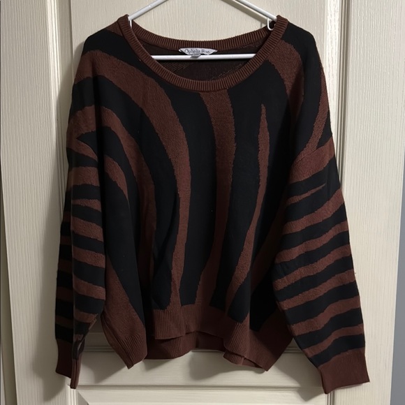Ophelia Roe Sweaters - OPHELIA ROE | Women's Striped Sweater size 2X